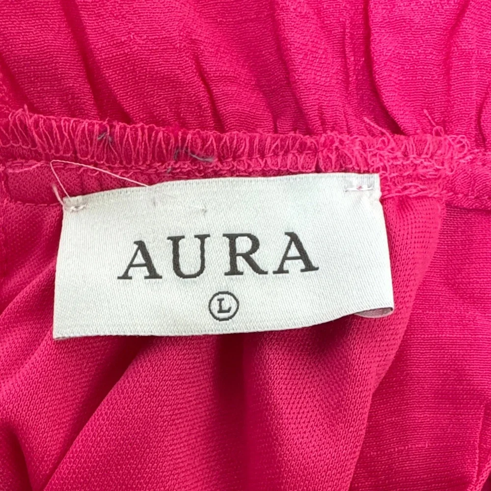 Aura Vibrant Pink A-Line Skirt - Picture 6 of 6